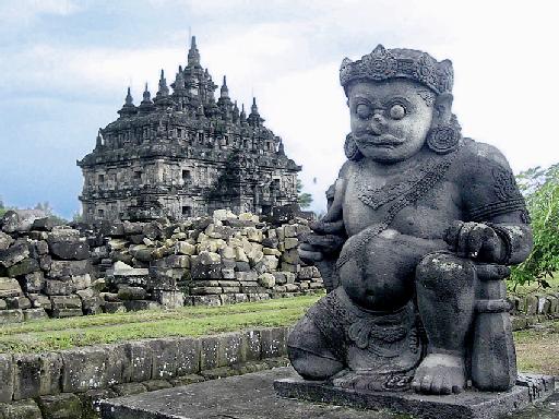 Dvarapala, Guardian of the Temple. From the Wikimedia
     Commons
     (http://commons.wikimedia.org/wiki/File:Plaosan_Temple_Guardian.jpg)