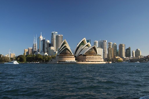 Skyline of Sydney, courtesy of Matthew Field via the Wikimedia
     Commons
     (http://commons.wikimedia.org/wiki/Image:Sydney_opera_house_and_skyline.jpg)