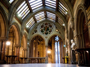 [Foyer of Manchester Town Hall]